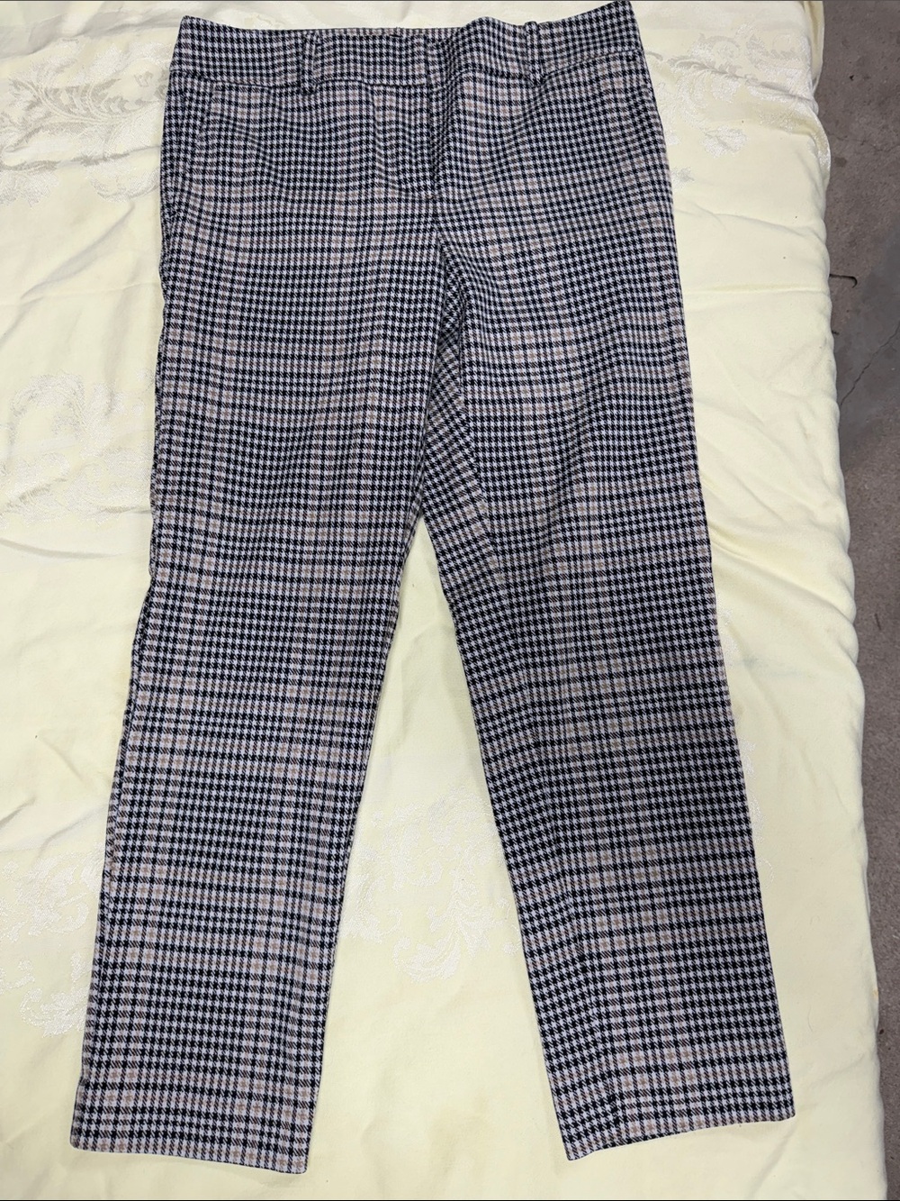 Ann Taylor Factory Black and White Plaid Pants